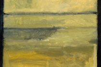 Ochre with Black #1, 24" x 18"