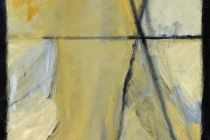 Ochre with Black #2, 24" x 18"